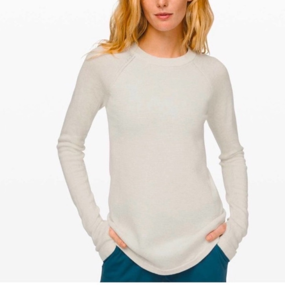 New Lululemon Sit in Lotus Sweater Cream